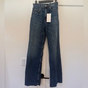 Zara Dark Blue Wide Leg Women's Jeans